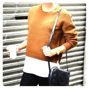 J Crew Sweater with Shirttail Hem